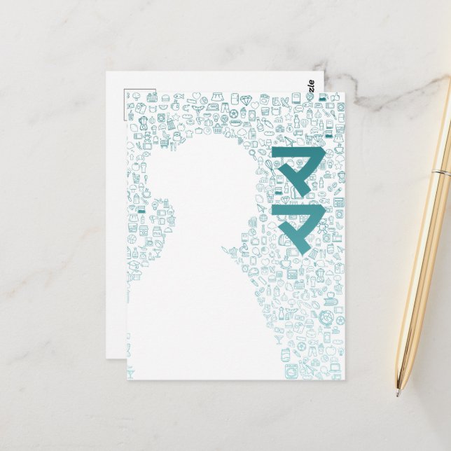 Cartão Postal Mãe em Caractere Japonês (Katakana) (Frente/Verso In Situ)