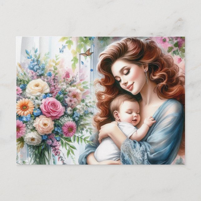 Cartão Postal Mãe europeia 7 (Frente)