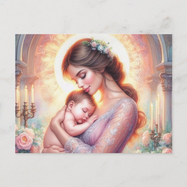 Cartão Postal Mãe europeia 8 (Frente)