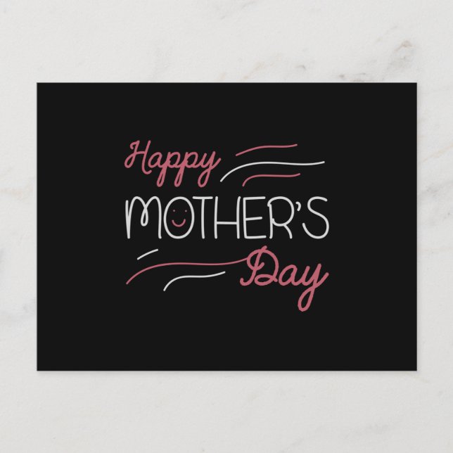 Cartão Postal Mãe - Feliz Dia das Mães (Frente)