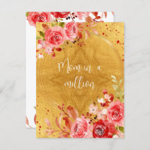 Mãe Floral Rosa, num Milhão de Dias de as mães Dou