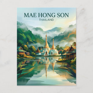 Cartão Postal Mae Hong Son Tailândia