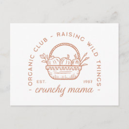 Cartão Postal Mãe orgânica, mãe orgânica, dona de casa