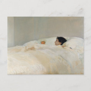 Cartão Postal Mãe pintura por Joaquin Sorolla