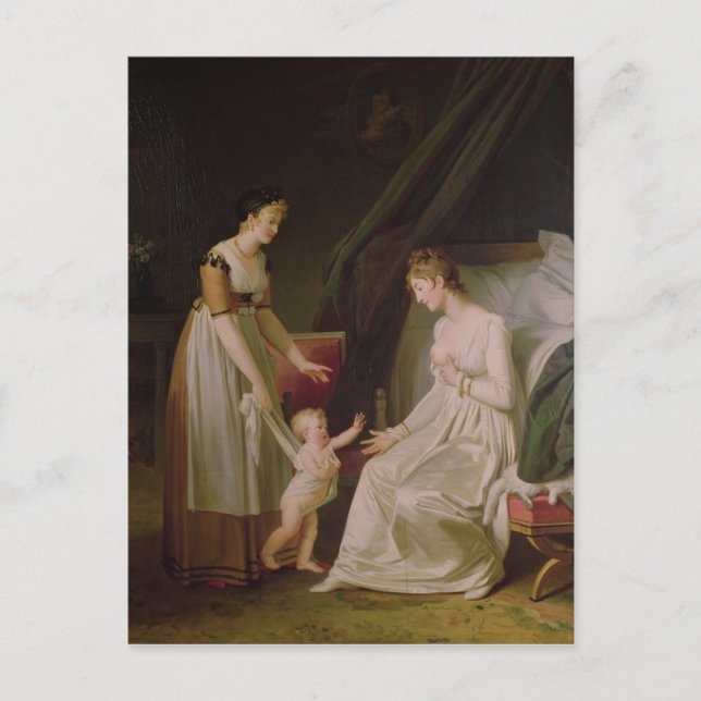 Cartão Postal Mãe que está amamentando (Frente)