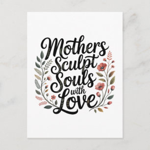 Cartão Postal Mães Escultam Almas Com Amor