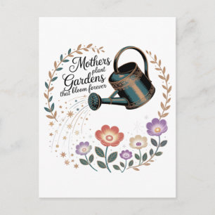 Cartão Postal Mães Plantam Jardins Que Florescem Para Sempre