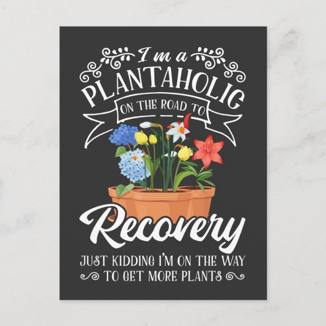 Cartão Postal Mãezinha de jardinagem Mamãe Planta Lover Landscap (Frente)