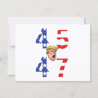 Cartão Postal Maga Gear Donald Trump 45-47