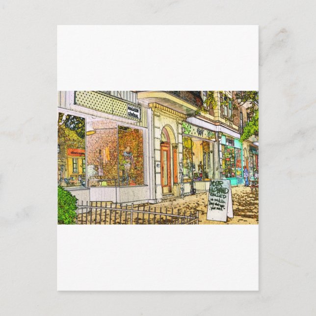 Cartão Postal Magasin General em Sherbrooke (Frente)