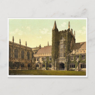 Cartão Postal Magdalen College, Torre do Fundador e Cloisters, O