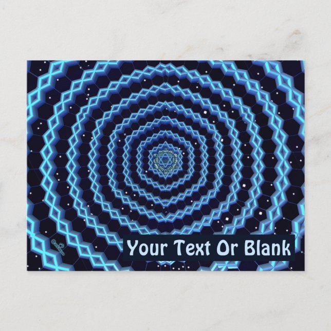 Cartão Postal Magen David E Diamantes (Frente)