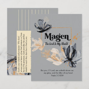 Cartão Postal Magen   Nomes de Deus Escritura Devocional