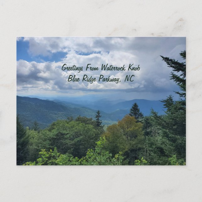 Cartão Postal Maggie Valley Blue Ridge Parkway Carolina do Norte (Frente)