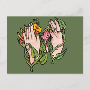 Cartão Postal Magia da Bruxa Verde