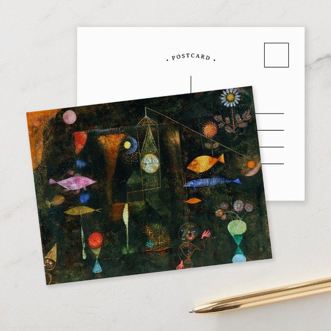 Cartão Postal Magia de Peixes | Paul Klee (Criador carregado)