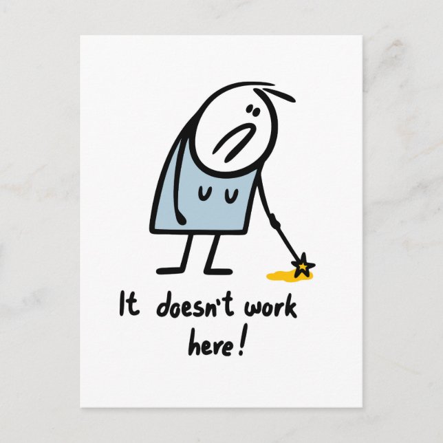 Cartão Postal Magia não funciona (Frente)