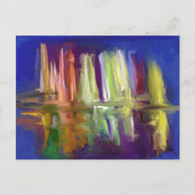 Cartão Postal Magic Fountain of Lima (Frente)