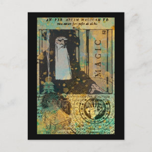 Cartão Postal Magic Wizard