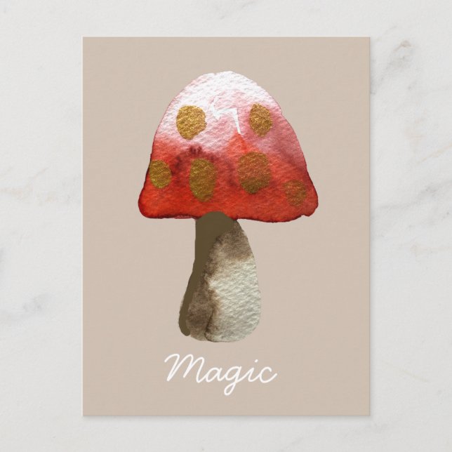 Cartão Postal Mágica em Toadshroom vermelho (Frente)
