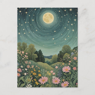 Cartão Postal Magical Moonlit Meadow
