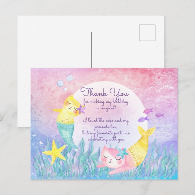 Cartão-postal Mágico Mercat Obrigado Cartões (Frente/Verso)