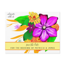 Mágico & Ousado Floral Salve a Data