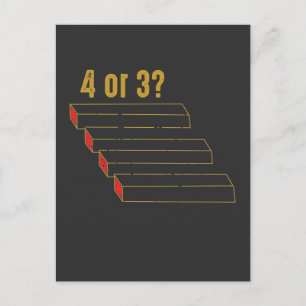 Cartão Postal Mágicos de geometria de ilusão óptica