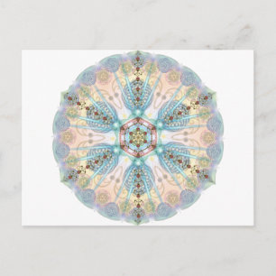 Cartão Postal Magnetic Energy Mandala