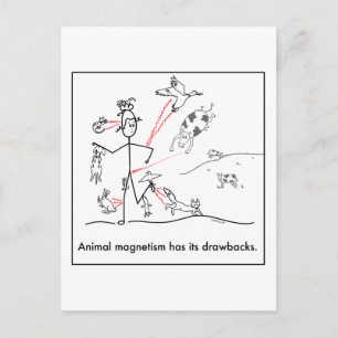 Cartão Postal Magnetismo Animal: cartões-postais