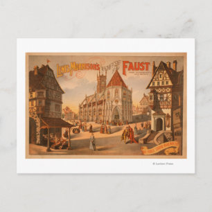Cartão Postal Magnífico Novo Fausto Nuremberga Alemanha Poster