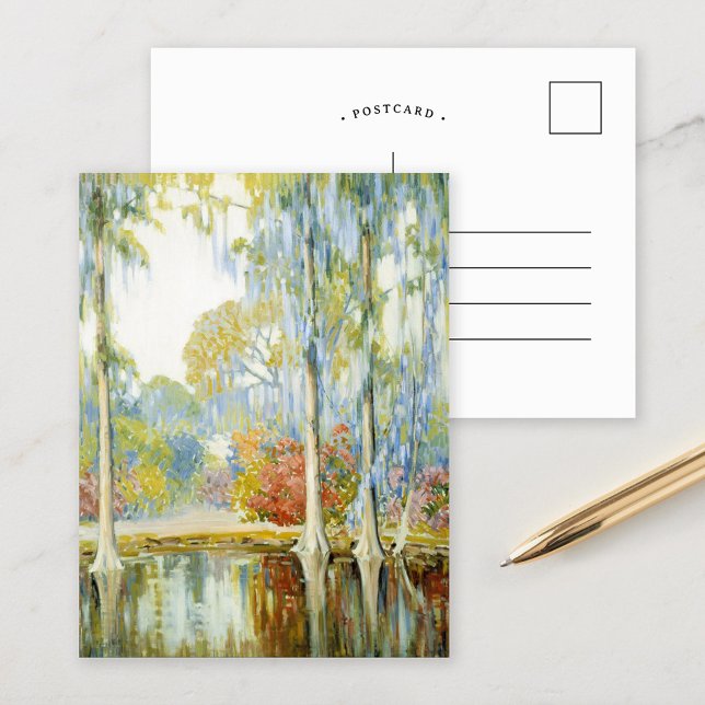 Cartão Postal Magnolia Gardens | Alfred Hutty (Criador carregado)