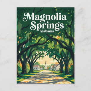 Cartão Postal Magnolia Springs EUA