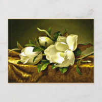 Magnolias em Dourada Velvet Cloth
