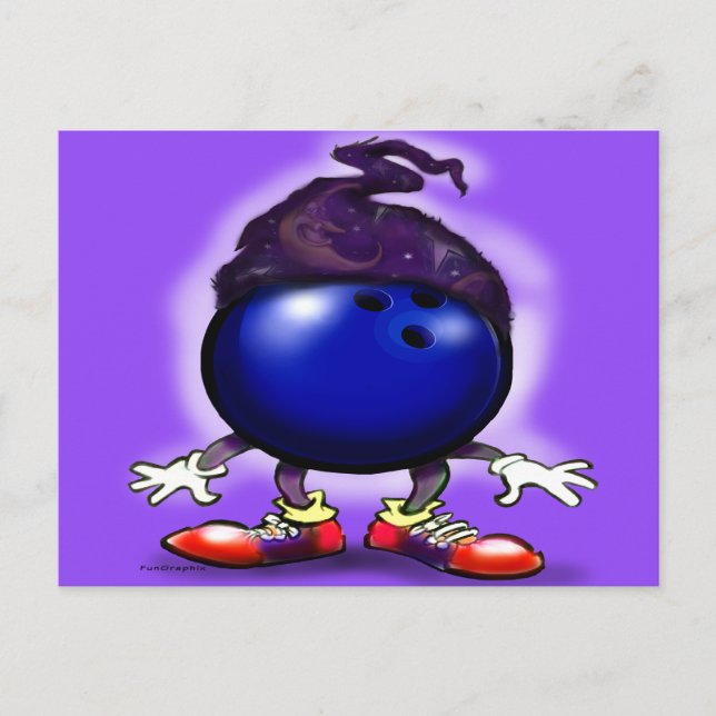 Cartão Postal Mago do Boliche (Frente)