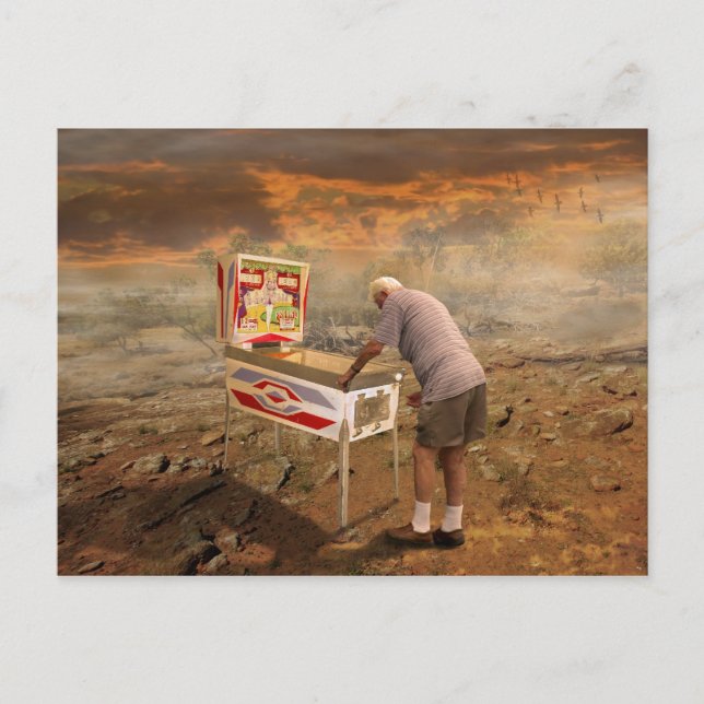 Cartão Postal Mago do Pinball (Frente)