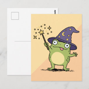 Cartão Postal Mago Sapo Conjura Feitiços