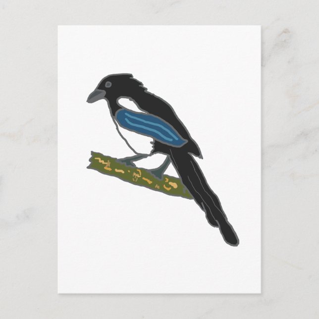 Cartão Postal Magpie (Frente)