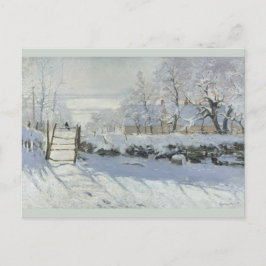 Cartão Postal Magpie Claude Monet