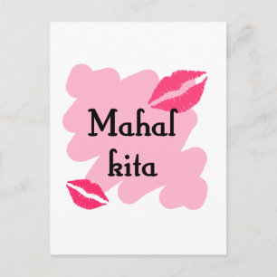 Cartão Postal MAHAL KITA - Tagalog Eu amo você