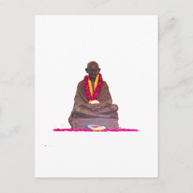 Cartão Postal Mahatma GANDHI Pai da Nação Índia (Frente)