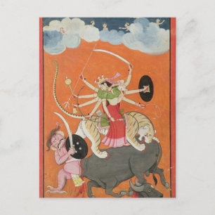 Cartão Postal "Mahishasuramardini", do Devimahatmya das Mães