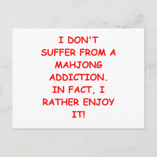 CARTÃO POSTAL MAHJONG