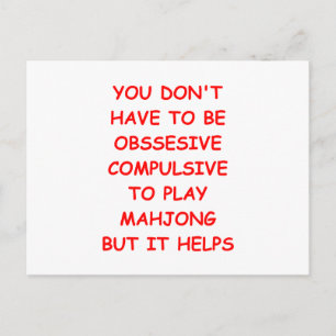 Cartão Postal mahjong
