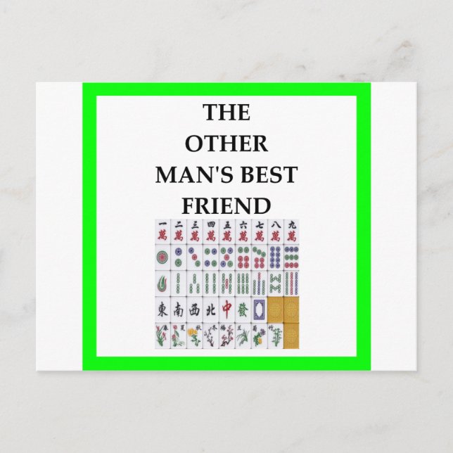 Cartão Postal mahjong (Frente)