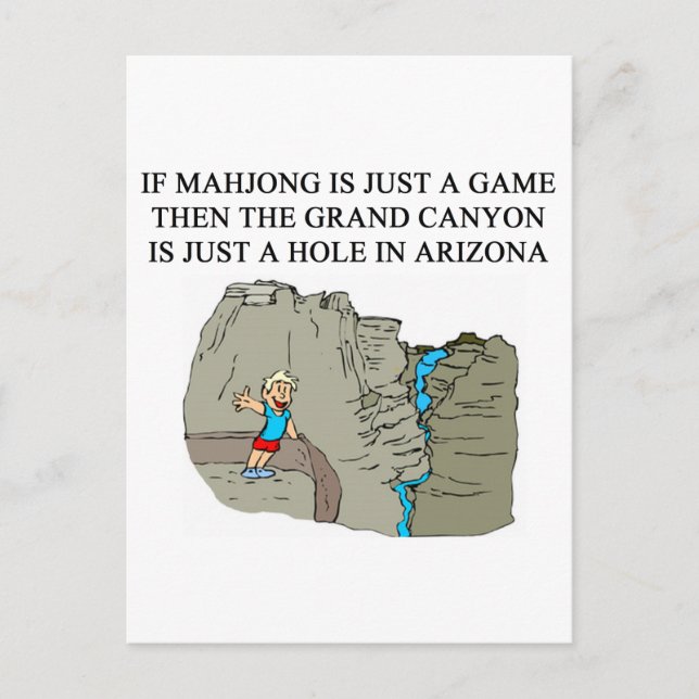 Cartão Postal MAHJONG player (Frente)