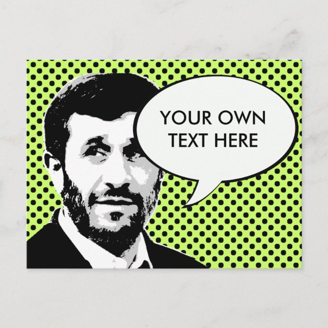 Cartão Postal Mahmoud Ahmadinejad (Frente)