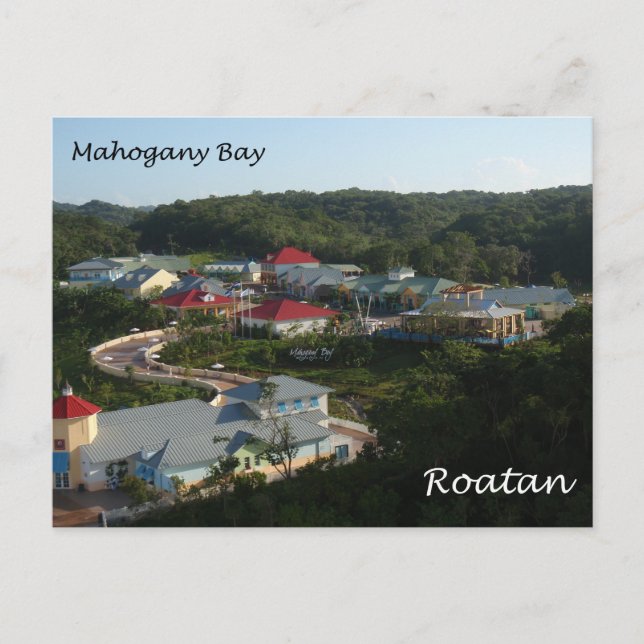 Cartão Postal Mahogany Bay, Roatan (Frente)