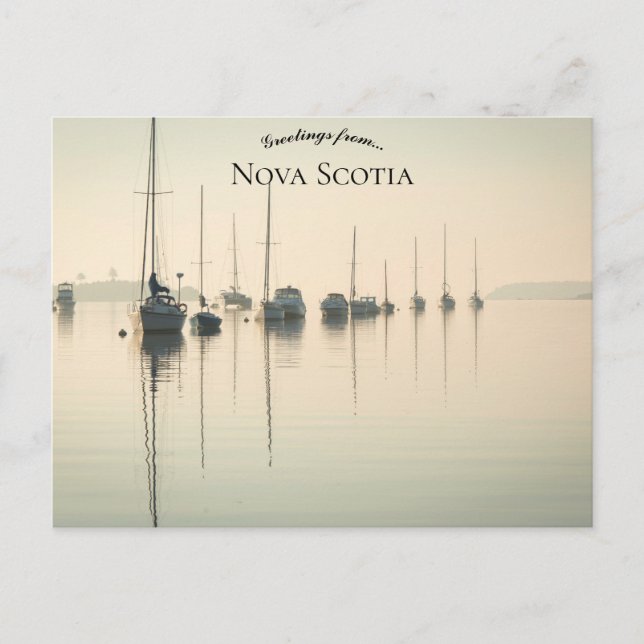 Cartão Postal Mahone Harbor Mahone Bay Nova Escócia (Frente)