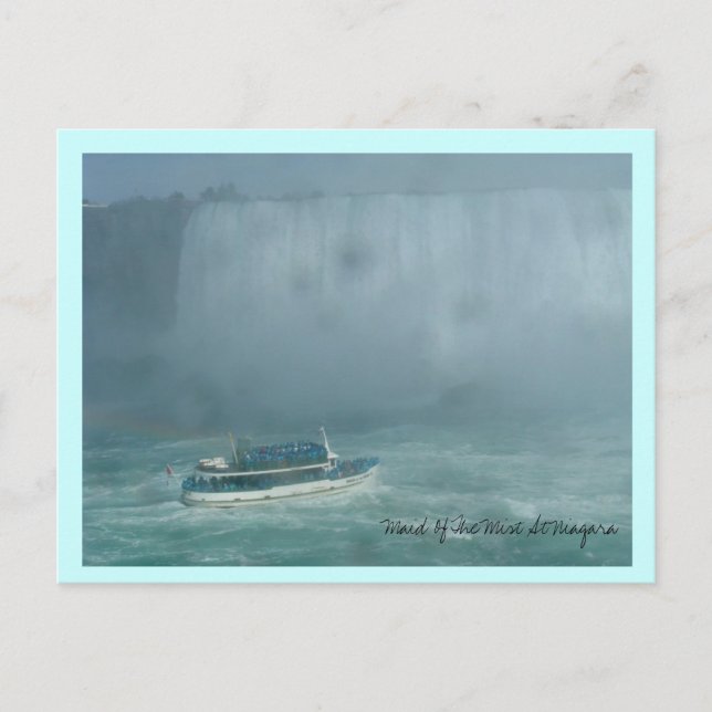 Cartão Postal Maid Da Nave Em Niagara (Frente)